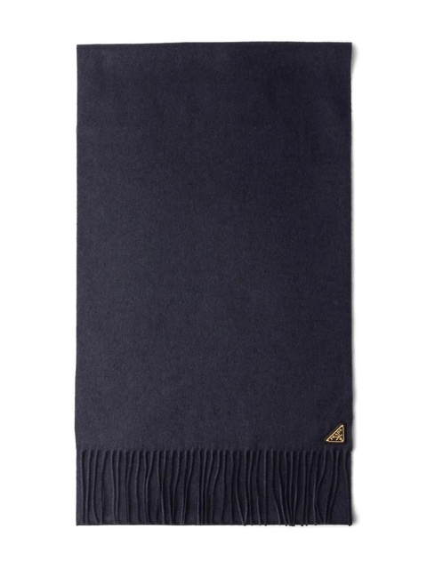 Prada triangle-logo scarf - Blue - zdjęcie produktu nr 1