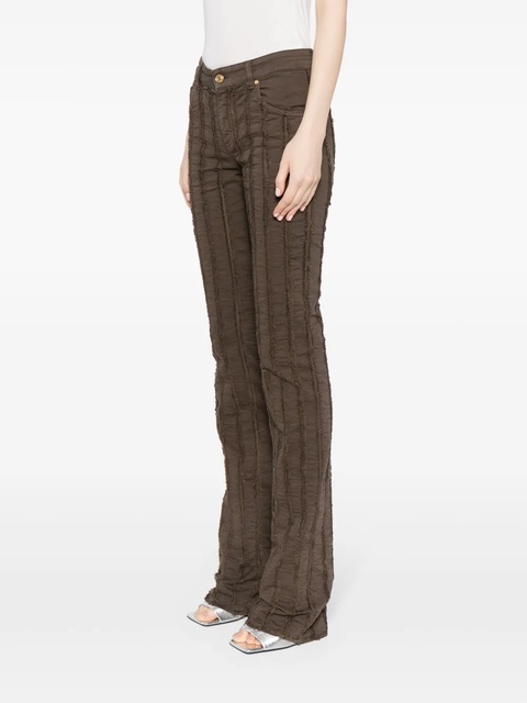 Blumarine striped straight-leg trousers - Brown - zdjęcie produktu nr 2