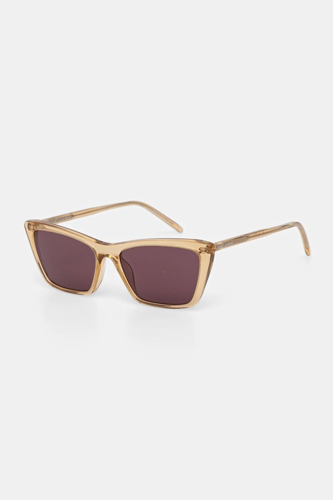 Saint Laurent okulary przeciwsłoneczne damskie kolor beżowy SL 737 MICA THIN - zdjęcie produktu nr 1