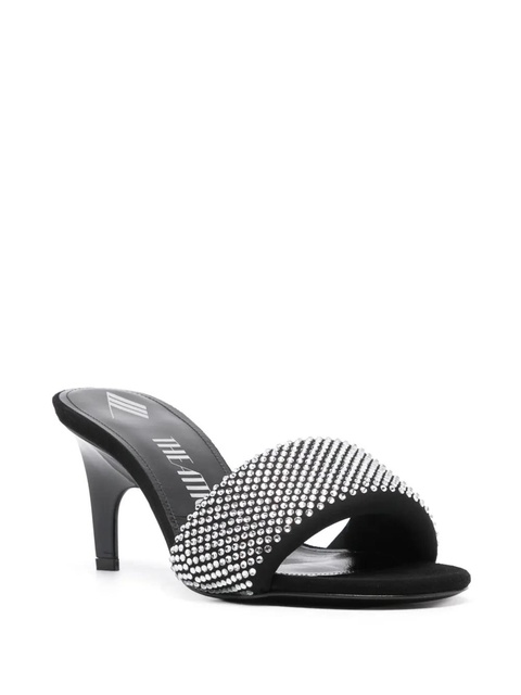 The Attico Rem 60mm crystal-embellished mules - Black - zdjęcie produktu nr 2