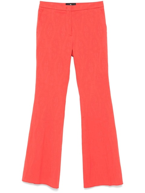ETRO paisley-jacquard trousers - Orange - zdjęcie produktu nr 1