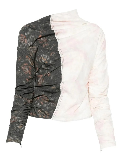 GANNI ruched top - Grey - zdjęcie produktu nr 1