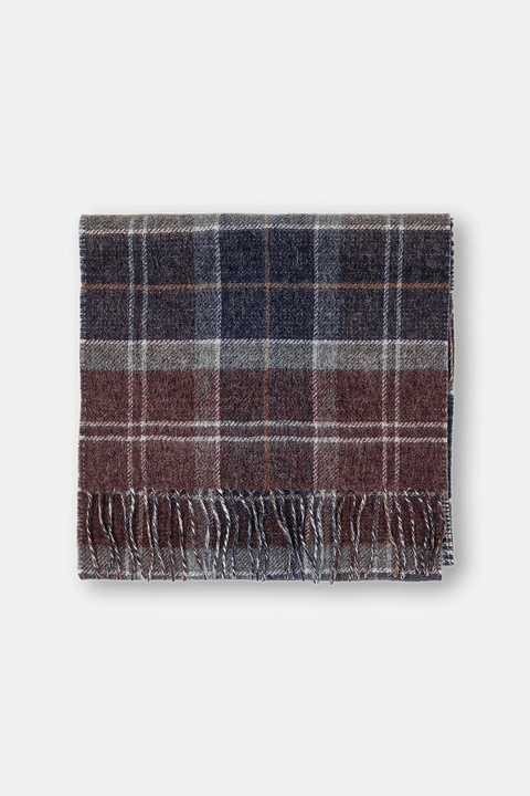 Barbour szalik wełniany kolor multicolor wzorzysty USC0401 - zdjęcie produktu nr 2