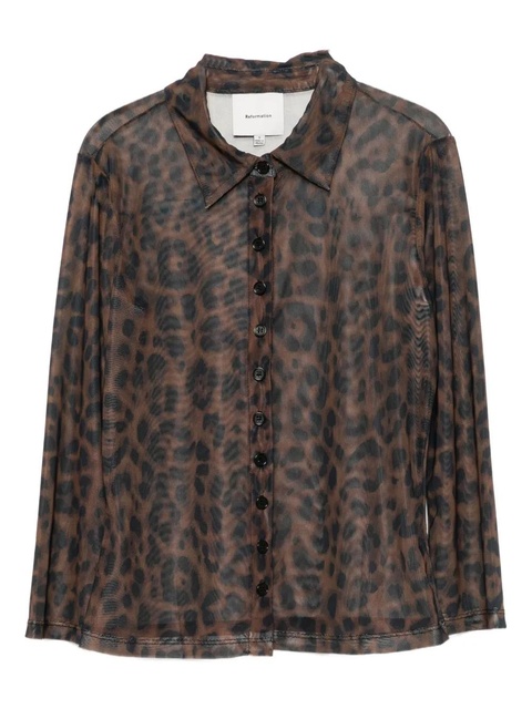 Reformation Margaret top - Brown - zdjęcie produktu nr 1