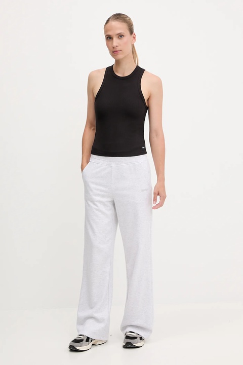 Dkny spodnie dresowe damskie kolor szary melanżowe DP5P3601 - zdjęcie produktu nr 2