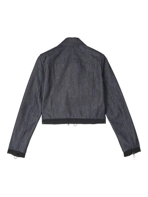 Cecilie Bahnsen Banks drawstring-sleeve denim jacket - Blue - zdjęcie produktu nr 2