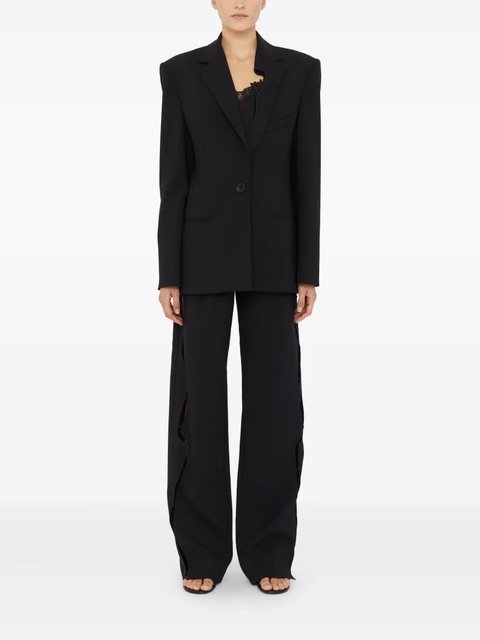 Christopher Esber padded-shoulder single-button blazer - Black - zdjęcie produktu nr 2