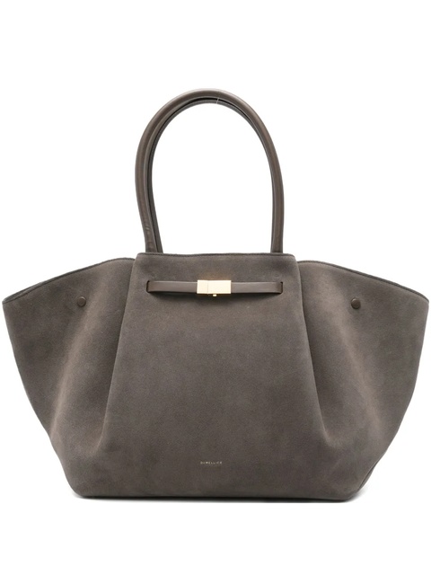 DeMellier New York suede tote bag - Green - zdjęcie produktu nr 1