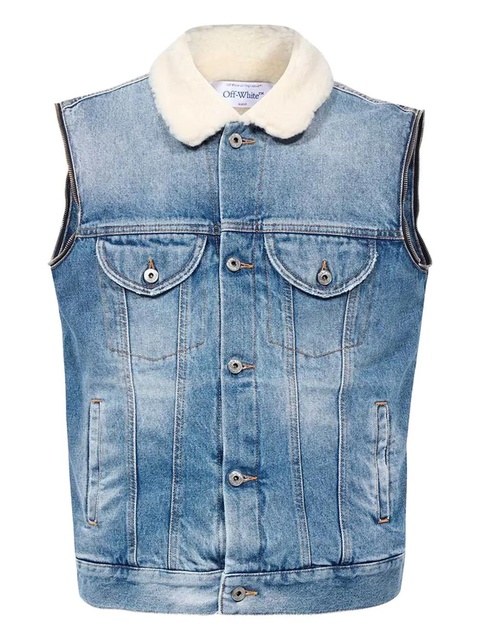 Off-White denim vest - Blue - zdjęcie produktu nr 1