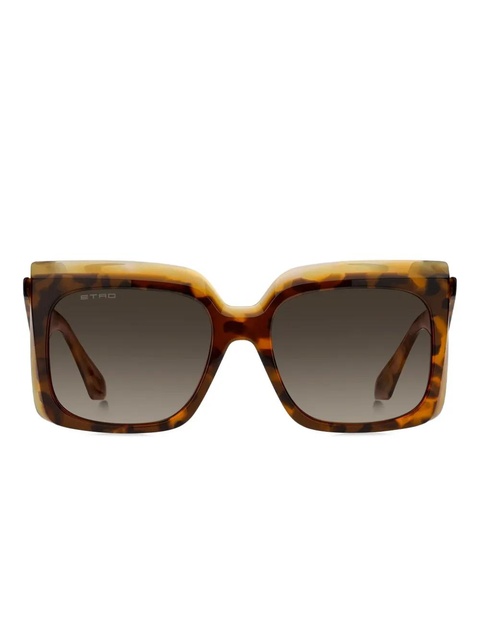 ETRO tortoiseshell geometric sunglasses - Brown - zdjęcie produktu nr 1