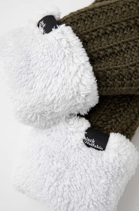 Jack Wolfskin rękawiczki Highloft damskie kolor zielony 1908002 - zdjęcie produktu nr 1