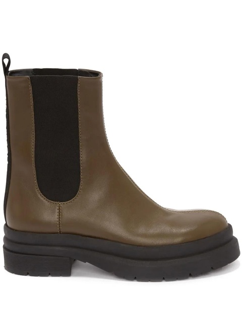 JW Anderson calf leather Chelsea boots - Green - zdjęcie produktu nr 1