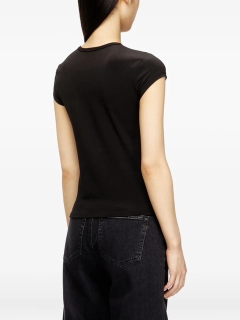 Diesel T-Angie logo-embroidery T-shirt - Black - zdjęcie produktu nr 1