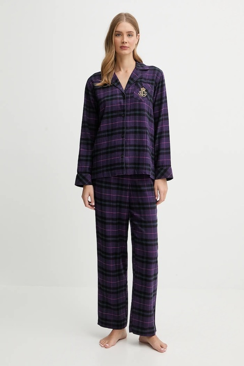 Lauren Ralph Lauren piżama damska kolor fioletowy ILN92457F - zdjęcie produktu nr 1