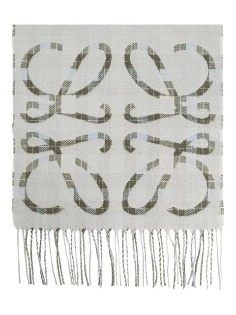 LOEWE Anagram-pattern scarf - Grey - zdjęcie produktu nr 1