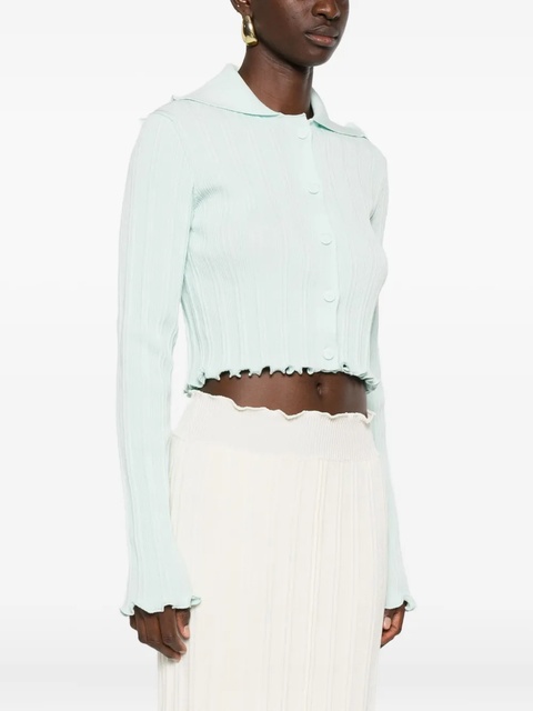 Jil Sander knitted cardigan - Blue - zdjęcie produktu nr 2