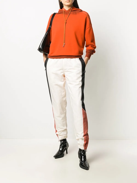 Marine Serre contrast panel cuffed trousers - Neutrals - zdjęcie produktu nr 1