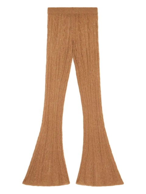 Alanui Desert Drift cable-knit trousers - Brown - zdjęcie produktu nr 1
