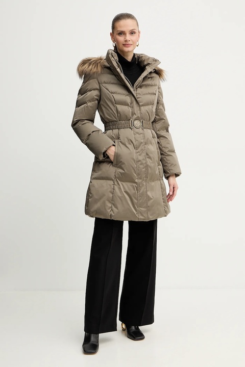 Guess kurtka puchowa MARINA kolor beżowy zimowa W5BL30 W2802 - zdjęcie produktu nr 1