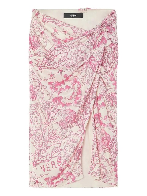 Versace Underwater Barocco draped skirt - Pink - zdjęcie produktu nr 1