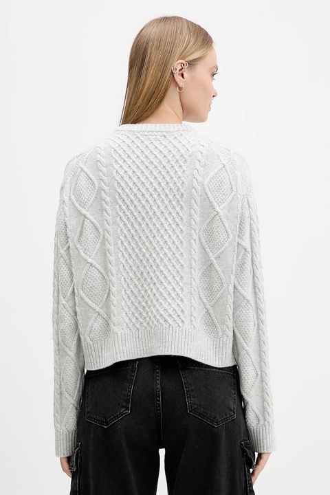 Guess Jeans sweter z dodatkiem wełny damski kolor szary lekki W5BR09 Z0561 - zdjęcie produktu nr 2