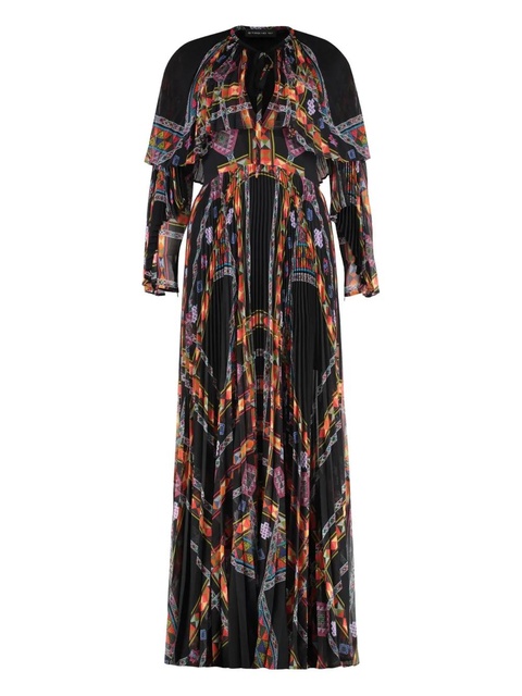 ETRO pleated maxi dress - Black - zdjęcie produktu nr 1