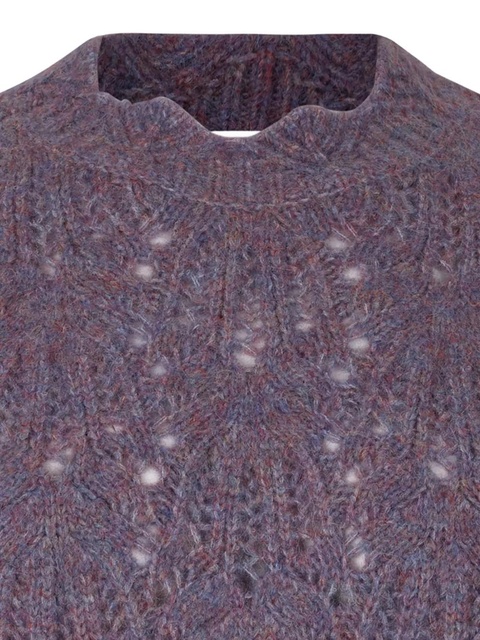 ISABEL MARANT openwork knitted sweater - Purple - zdjęcie produktu nr 2
