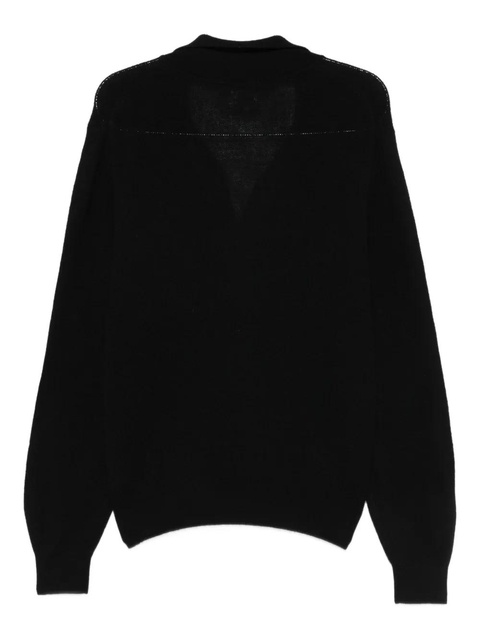 KHAITE long-sleeve polo tops - Black - zdjęcie produktu nr 2
