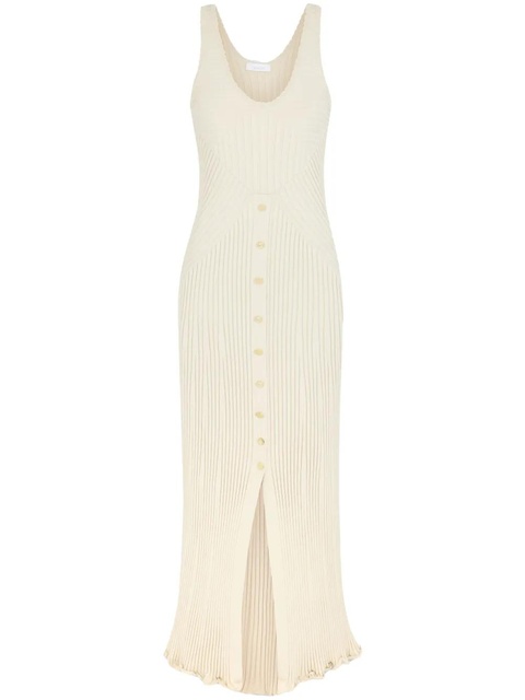 Rabanne ribbed-knit maxi dress - Neutrals - zdjęcie produktu nr 1