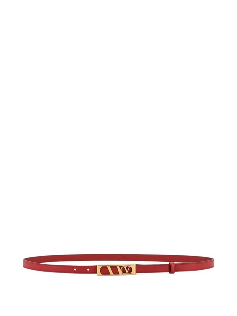 Valentino Garavani logo-buckle leather belt - Red - zdjęcie produktu nr 1
