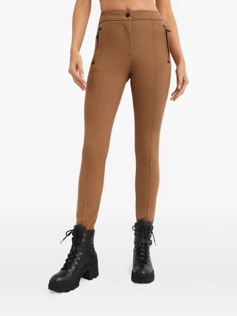 Moncler logo-patch trousers - Brown - zdjęcie produktu nr 1