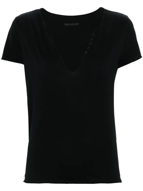 Zadig&Voltaire Henley T-shirt - Black - zdjęcie produktu nr 1