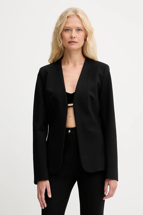 Marciano Guess marynarka GWEN kolor czarny jednorzędowa gładka 5YGN18 7160A - zdjęcie produktu nr 1
