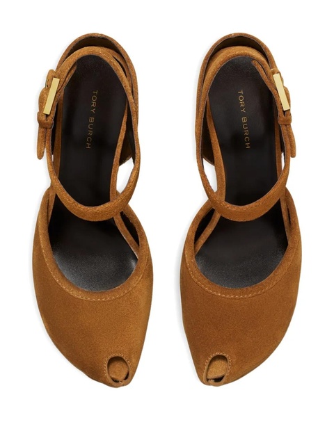 Tory Burch 110mm peep--toe platform sandals - Brown - zdjęcie produktu nr 2