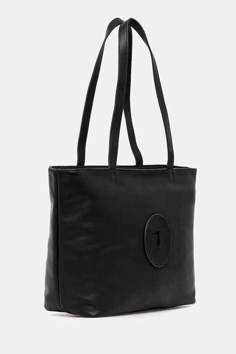 Trussardi torebka skórzana kolor czarny Z644E006025N - zdjęcie produktu nr 2