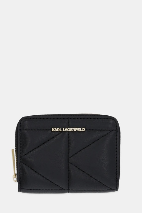 Karl Lagerfeld portfel skórzany damski kolor czarny A1W32064 - zdjęcie produktu nr 1