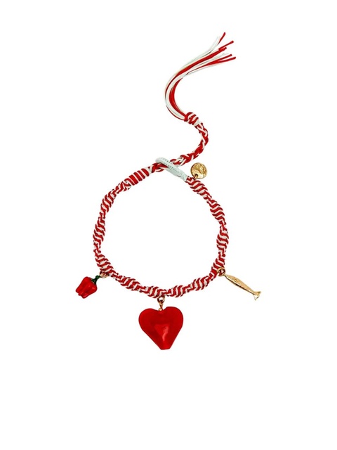 ALEMAIS heart charm bijoux barcelet - Red - zdjęcie produktu nr 1