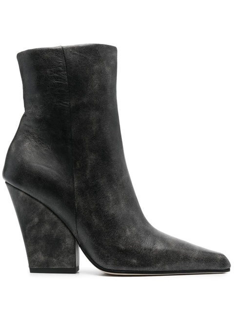 Paris Texas 90mm pointed-toe leather ankle boots - Black - zdjęcie produktu nr 2
