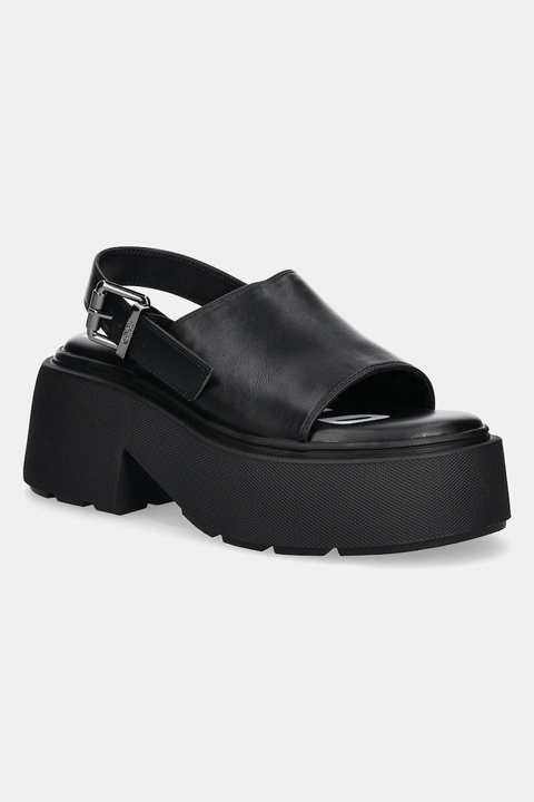 Buffalo sandały Vicious Mule Sandal damskie kolor czarny na platformie 1602265-BLK - zdjęcie produktu nr 1