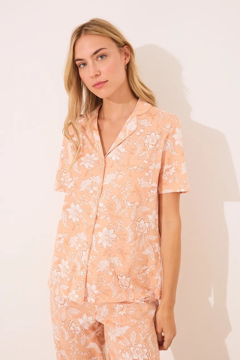 women'secret piżama bawełniana LILO & STITCH damska kolor pomarańczowy bawełniana 3139905 - zdjęcie produktu nr 2