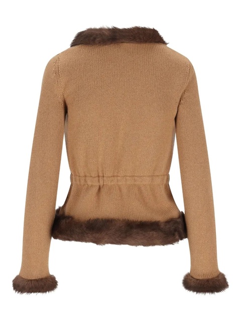 Valentino Garavani fur-trim jacket - Brown - zdjęcie produktu nr 2