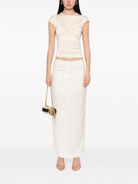 Aya Muse twill maxi skirt - White - zdjęcie produktu nr 1