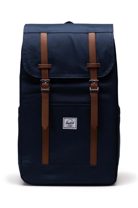Herschel plecak Retreat™ kolor granatowy duży gładki - zdjęcie produktu nr 1