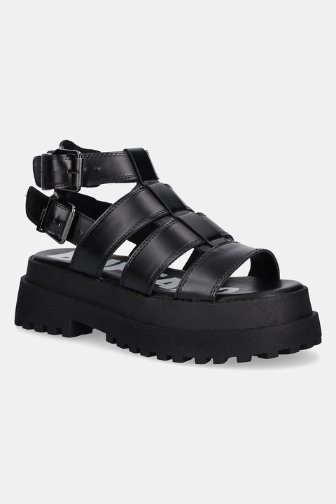 Buffalo sandały Pluto Gld damskie kolor czarny na platformie 1602269-BLK - zdjęcie produktu nr 1