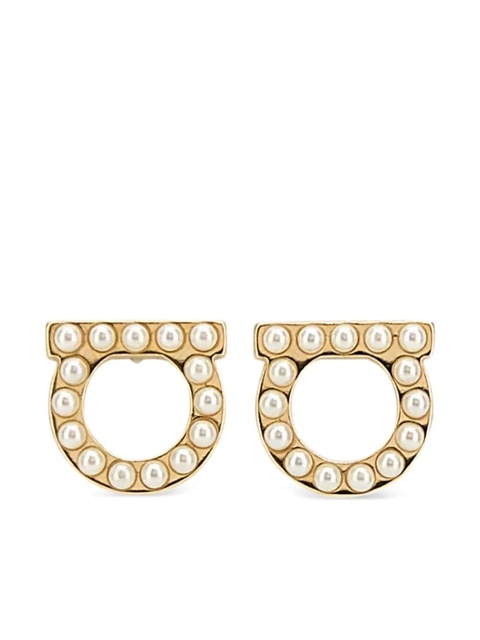 Ferragamo Gold metal Gancini earrings - zdjęcie produktu nr 1