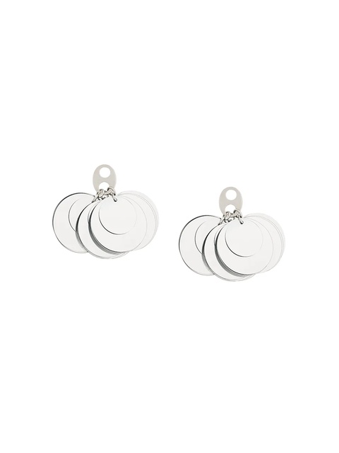 Rabanne paillette earrings - Silver - zdjęcie produktu nr 1