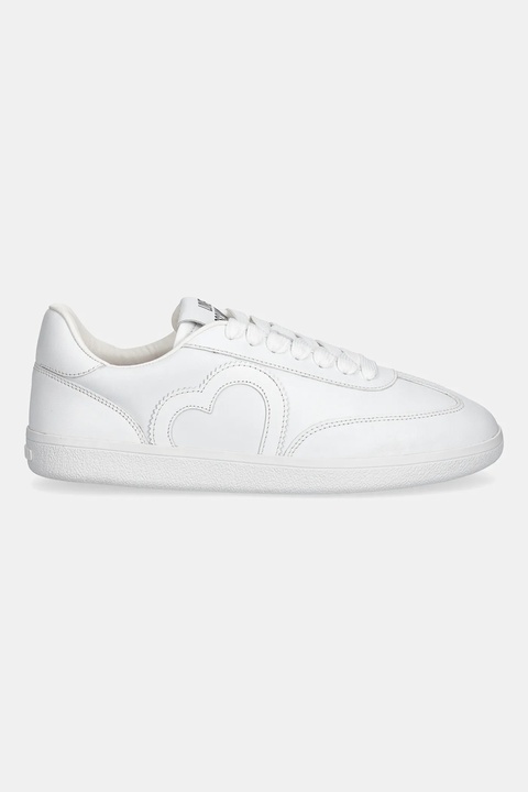 Love Moschino sneakersy skórzane damskie kolor biały JA15112G1NIA0100 - zdjęcie produktu nr 1