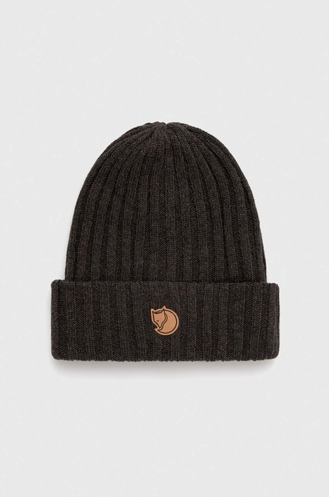 Fjallraven czapka Byron kolor zielony wełniana - zdjęcie produktu nr 1