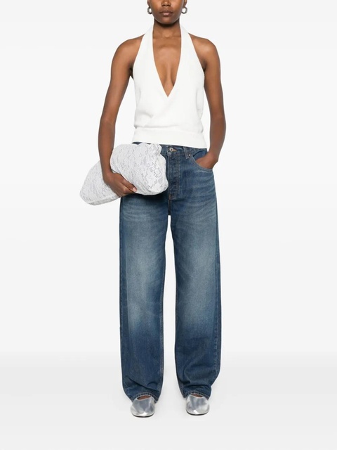 Aya Muse halterneck knitted tank top - White - zdjęcie produktu nr 2