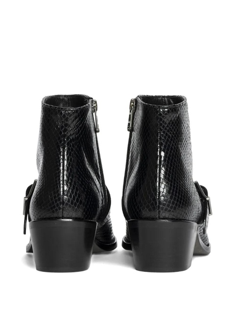 Zadig&Voltaire Tylow Wild Mirror buckled cowboy boots - Black - zdjęcie produktu nr 1